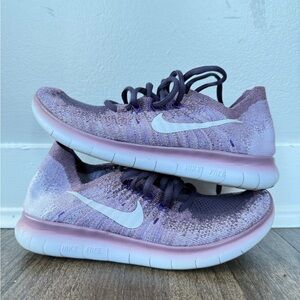 Nike Free RN Flyknit Purple Running Shoes Women’s US 6 EU 36.5